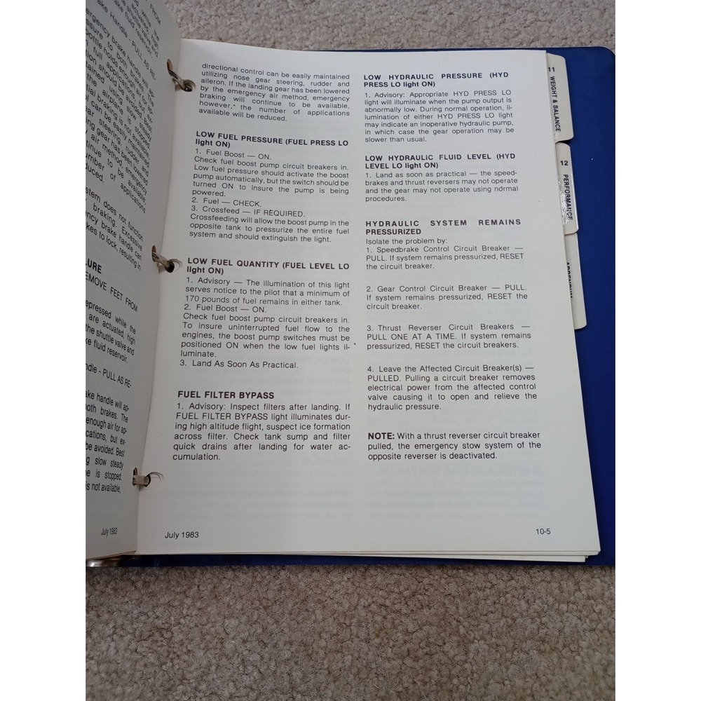 Cessna‎ Citation I Pilot Training Manual, Vol. 1, Operational Information 1983 - Picture 13 of 16